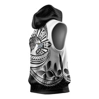Philippines Eagle Sun Sleeveless Hoodie Filipino Agila Polynesian Tattoo Black Color