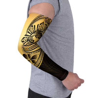 Philippines Eagle Sun Arm Sleeves Filipino Agila Polynesian Tattoo Gold Color