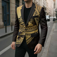 Philippines Eagle Sun Blazer Filipino Agila Polynesian Tattoo Gold Color