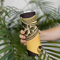 Philippines Eagle Sun Skinny Tumbler Filipino Agila Polynesian Tattoo Gold Color