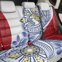 Philippines Eagle Sun Back Car Seat Cover Filipino Agila Polynesian Tattoo Flag Color