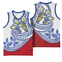 Philippines Eagle Sun Basketball Jersey Filipino Agila Polynesian Tattoo Flag Color