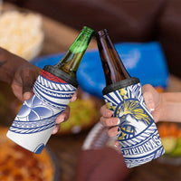 Philippines Eagle Sun 4 in 1 Can Cooler Tumbler Filipino Agila Polynesian Tattoo Flag Color