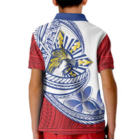 Philippines Eagle Sun Kid Polo Shirt Filipino Agila Polynesian Tattoo Flag Color