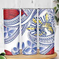 Philippines Eagle Sun Skinny Tumbler Filipino Agila Polynesian Tattoo Flag Color