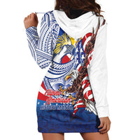 Filipino American History Month Hoodie Dress Philippines Agila USA Eagle Mix Flag
