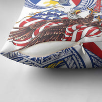 Filipino American History Month Pillow Cover Philippines Agila USA Eagle Mix Flag