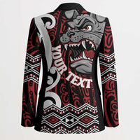 Personalised Aotearoa Bulldog Blazer New Zealand Maori Taniko Art - Polynesian Pride