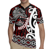 Personalised Aotearoa Bulldog Rugby Jersey New Zealand Maori Taniko Art