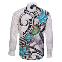 Aotearoa Te Ika-a-Maui Family Matching Short Sleeve Bodycon Dress and Hawaiian Shirt South Island Kekeru Maori Koru LT14 - Polynesian Pride