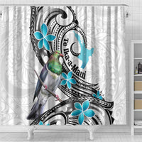 Aotearoa Te Ika-a-Maui Shower Curtain South Island Kekeru Maori Koru