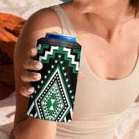 Green Aotearoa Taniko Poutama Patikitiki 4 in 1 Can Cooler Tumbler