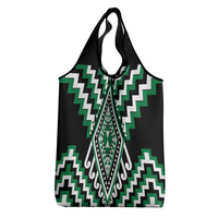 Green Aotearoa Taniko Poutama Patikitiki Grocery Bag