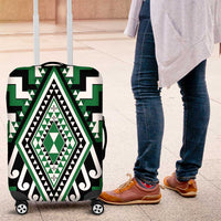 Green Aotearoa Taniko Poutama Patikitiki Luggage Cover