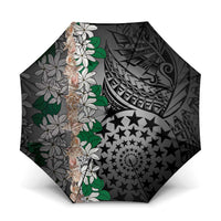 Cook Islands Tiare Maori With Conch Shell Umbrella Pasifika Fest Polynesian Tattoo Black
