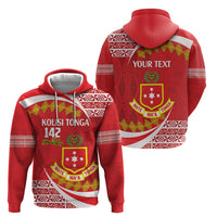 Personalised Kolisi Tonga College Atele Zip Hoodie Mate Maa Tonga 142 Years Anniversary LT14 - Polynesian Pride