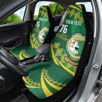 Personalised Tonga Liahona-Saineha High School Car Seat Cover Happy 76 Years Anniversary