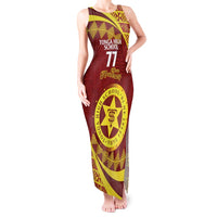 Personalised Tonga High School Tank Maxi Dress Happy 77 Years Anniversary
