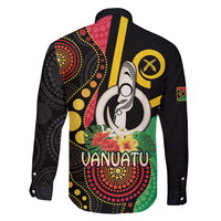 Tamtam Drum Vanuatu Family Matching Puletasi and Hawaiian Shirt Boar Tusk Aboriginal Flag Style