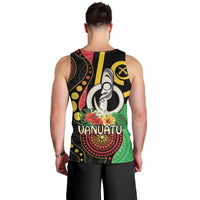 Tamtam Drum Vanuatu Men Tank Top Boar Tusk Aboriginal Flag Style