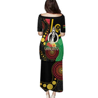 Tamtam Drum Vanuatu Puletasi Boar Tusk Aboriginal Flag Style