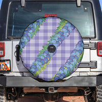 Hawaii Jade Vine Lei Spare Tire Cover Aloha Palaka Motif - Purple - Polynesian Pride