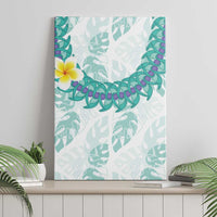 Jade Vine Lei Hawaii Canvas Wall Art Aloha Seamless Tropical Leaves - Polynesian Pride
