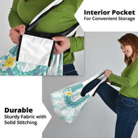 Jade Vine Lei Hawaii Grocery Bag Aloha Seamless Tropical Leaves - Polynesian Pride