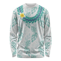 Jade Vine Lei Hawaii Long Sleeve Shirt Aloha Seamless Tropical Leaves - Polynesian Pride