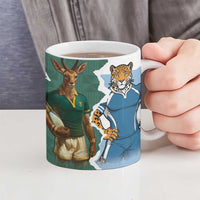 Rugby 2025 Championship Ceramic Mug Southern Hemisphere Countries Mascots - Polynesian Pride