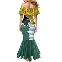Personalised Rugby 2025 Championship Family Matching Mermaid Dress and Hawaiian Shirt Southern Hemisphere Countries Mascots - Polynesian Pride