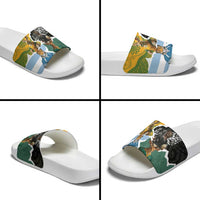 Rugby 2025 Championship Slide Sandals Southern Hemisphere Countries Mascots - Polynesian Pride