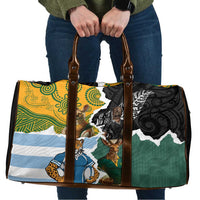 Rugby 2025 Championship Travel Bag Southern Hemisphere Countries Mascots LT14 Black - Polynesian Pride