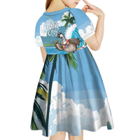Aloha Hawaii Shaka Nene Goose Kid Short Sleeve Dress Surfing Take It Easy - Polynesian Pride