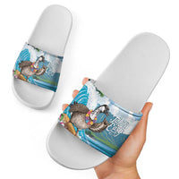 Aloha Hawaii Shaka Nene Goose Slide Sandals Surfing Take It Easy - Polynesian Pride