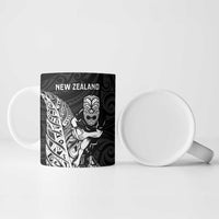 New Zealand and Wales Rugby Custom Ceramic Mug Aotearoa All Black Combine Welsh Dragon - Polynesian Pride