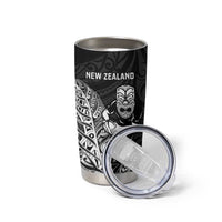 New Zealand and Wales Rugby Custom Tumbler Cup Aotearoa All Black Combine Welsh Dragon - Polynesian Pride