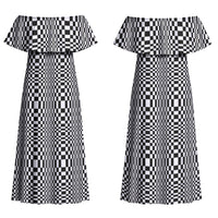 Black White Filipino Binakol Motifs Couples Matching Off Shoulder Maxi Dress and Hawaiian Shirt Mabuhay Philippines Festival Kusikus Pattern LT14 - Polynesian Pride
