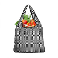 Black White Filipino Binakol Motifs Grocery Bag Mabuhay Philippines Festival Kusikus Pattern LT14 1-pack One Size Black - Polynesian Pride