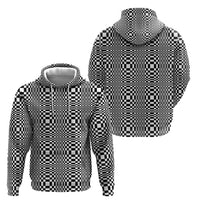 Black White Filipino Binakol Motifs Hoodie Mabuhay Philippines Festival Kusikus Pattern LT14 - Polynesian Pride