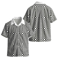 Black White Filipino Binakol Motifs Kid Hawaiian Shirt Mabuhay Philippines Festival Kusikus Pattern LT14 - Polynesian Pride