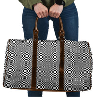 Black White Filipino Binakol Motifs Travel Bag Mabuhay Philippines Festival Kusikus Pattern LT14 Black - Polynesian Pride