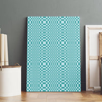 Cyan Filipino Binakol Motifs Canvas Wall Art Mabuhay Philippines Festival Kusikus Pattern LT14 - Polynesian Pride