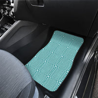 Cyan Filipino Binakol Motifs Car Mats Mabuhay Philippines Festival Kusikus Pattern LT14 - Polynesian Pride