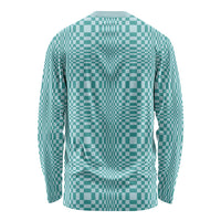 Cyan Filipino Binakol Motifs Long Sleeve Shirt Mabuhay Philippines Festival Kusikus Pattern LT14 - Polynesian Pride