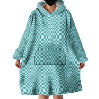 Cyan Filipino Binakol Motifs Wearable Blanket Hoodie Mabuhay Philippines Festival Kusikus Pattern LT14 - Polynesian Pride