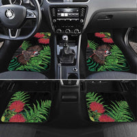 Meri Kirihimete New Zealand Car Mats Piwakawaka Koru Fern Mix Pohutukawa - Polynesian Pride