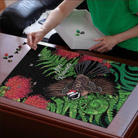 Meri Kirihimete New Zealand Puzzle Piwakawaka Koru Fern Mix Pohutukawa LT14 - Polynesian Pride