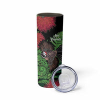 Meri Kirihimete New Zealand Skinny Tumbler Piwakawaka Koru Fern Mix Pohutukawa - Polynesian Pride