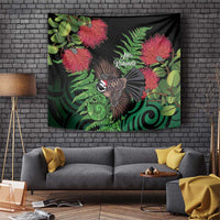 Meri Kirihimete New Zealand Tapestry Piwakawaka Koru Fern Mix Pohutukawa - Polynesian Pride